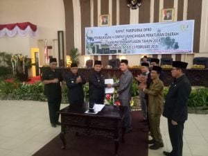 DPRD Banyuasin , Paripurna , Raperda Pemkab Banyuasin