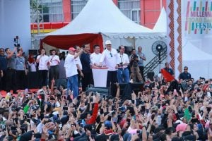 Puluhan Ribu Warga Ramaikan South Sumatera Milenial Road Safety Festival 