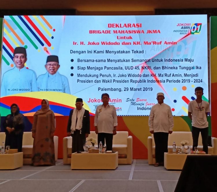 Mahasiswa Sumsel Deklarasi Dukung Jokowi – Ma’ruf