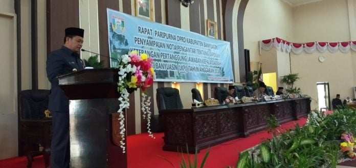 LKPJ Kepala Daerah 2018 , Paripurna DPRD Banyuasin