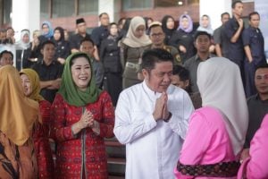 Gubernur Sumatera Selatan H Herman Deru , halal bi halal pemprov sumsel