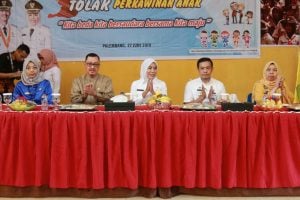 pernikahan dini , Wakil Walikota Palembang Fitrianti Agustinda