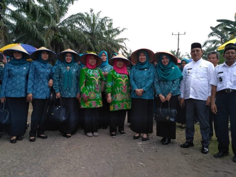 Blusukan ke Muaraenim, Fauziah Mawardi Kunjungi Desa Penerima Nominasi Tertib Administrasi PKK Tingkat Nasional