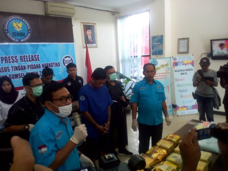 Sebanyak 20Kg Sabu dan 18.800 Butir Ekstasi Diamankan BNN Sumsel