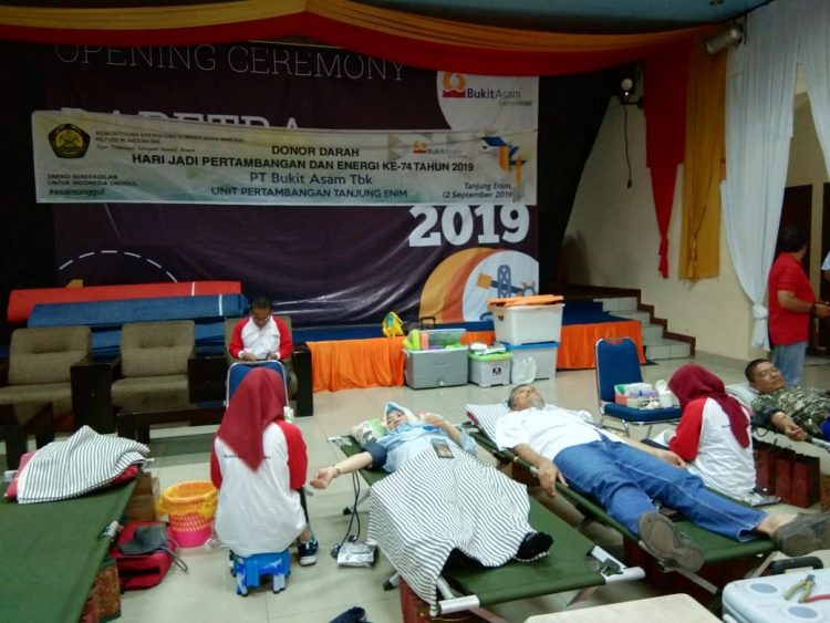 Meriahkan HUT Kementerian ESDM PTBA Gelar Donor Darah