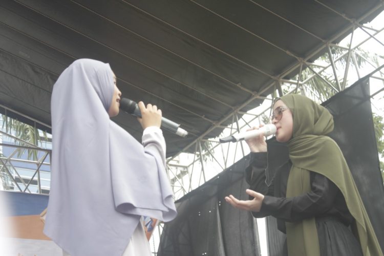 Palembang Bersholawat, Nissa Sabyan Pukau Warga dan Mahasiswa 