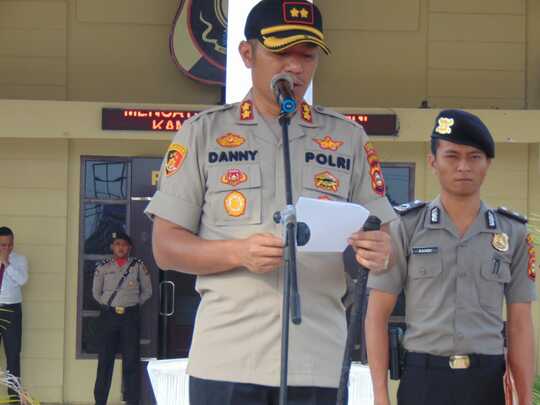 Gelar pasukan , Polres Banyuasin