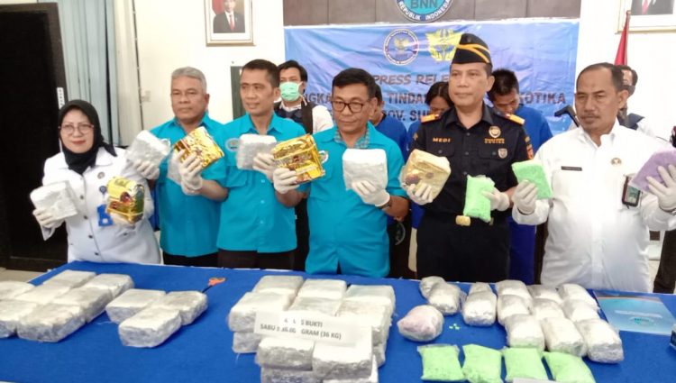 BNNP Sumsel Gagalkan 3 Tersangka Jaringan Narkotika Antar Negara