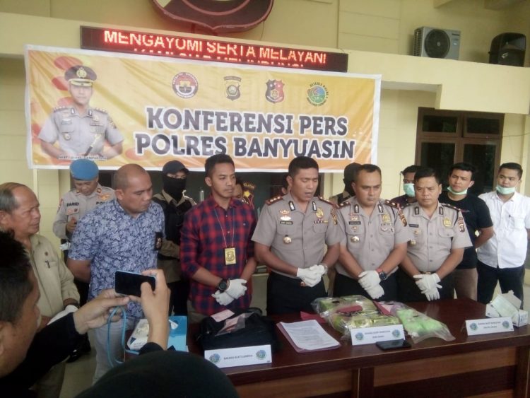 Malam Nataru Kesigapan Polres Banyuasin, 4 Kg Sabu dan 4705 Butir Ekstasy Gagal Nyebrang ke Bangka
