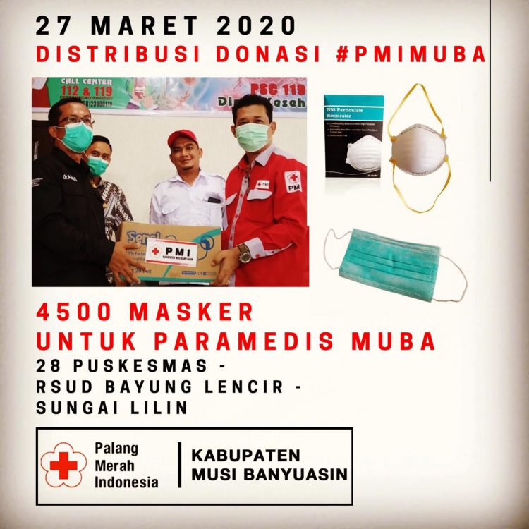 Salurkan 4.500 Masker Hingga Sembako Gratis untuk ODP Covid-19 di Muba