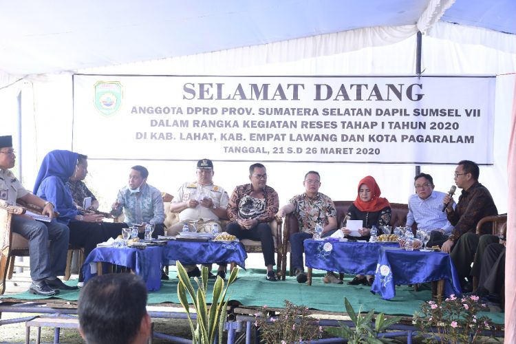 Delapan Anggota DPRD Provinsi Sumsel Serap Aspirasi Masyarakat di Dapil 7