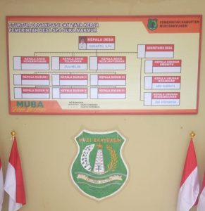 Struktur organisasi desa suka makmur