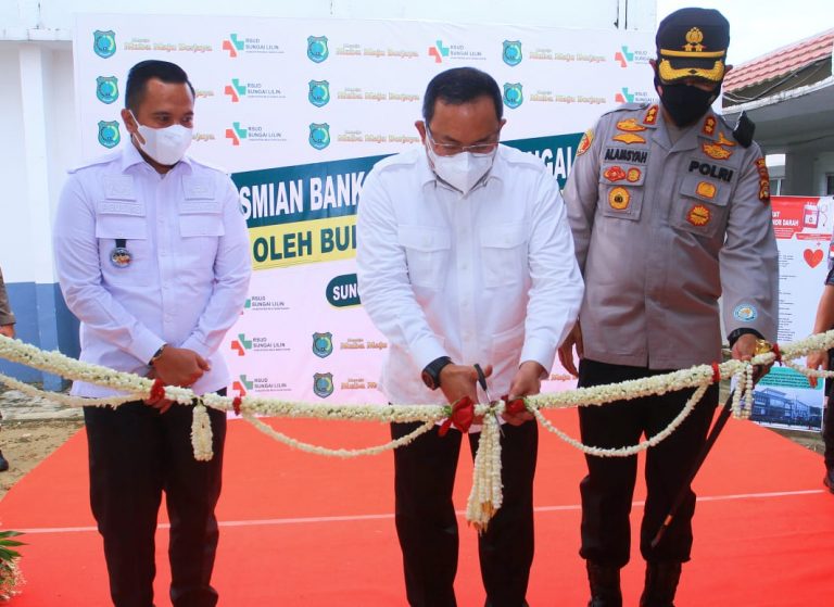 DRA Bagikan Oxigen Konsentrator Serta Resmikan Bank Darah RSUD Sungai Lilin