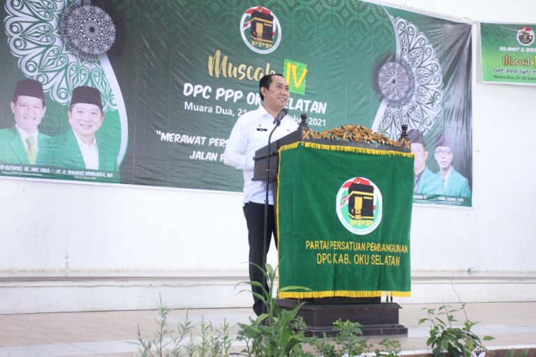 BUPATI OKU SELATAN BUKA SECARA LANGSUNG MUSCAB DEWAN PIMPINAN CABANG PARTAI PERSATUAN PEMBANGUNAN (DPC PPP) OKU SELATAN TAHUN 2021.