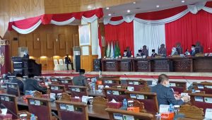 DPRD Prov Sumsel Gelar Rapat Paripurna Ke XXXVI (36)Tandatangani Nota Keuangan Perubahan APBD Sumsel Tahun Anggaran 2021