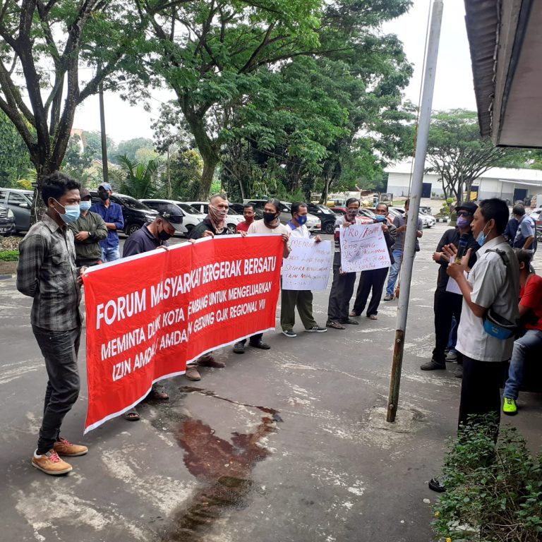 FMBB Datangi DLHK Kota Palembang , Pertanyakan Izin Amdal Pembangunan Gedung OJK Regional VII