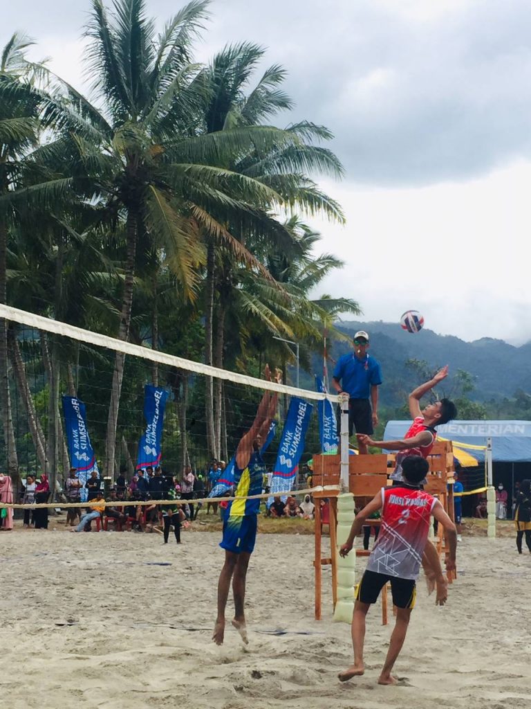 Palembang VS Muba Bertarung di Semi Final Volly Pantai Putra