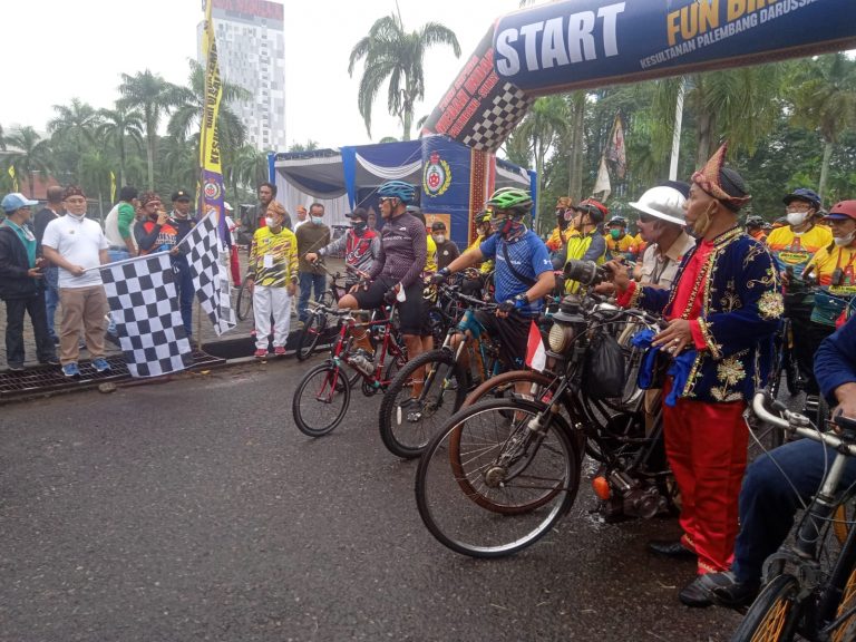 Fun Bike Kesultanan Palembang Darussalam Berlangsung Meriah , Peringati Milad ke-356 Tahun