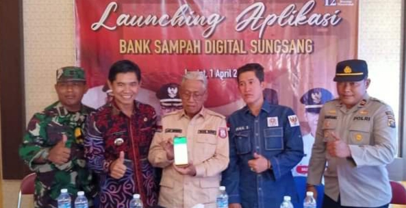 Aplikasi Bank Sampah Digital Sungsang di Launching