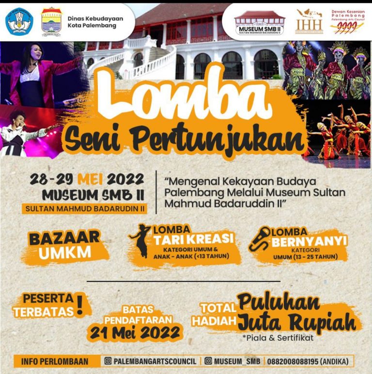 Dengan Lomba dan Seni pertunjukan Kenali Kekayaan Budaya Palembang Melalui Museum Sultan Mahmud Badaruddin II