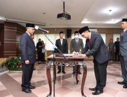 Pj Bupati Apriyadi Lantik Kadis PUPR dan Direktur RSUD Sekayu