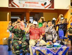 Meriahkan HUT RI ke-78, Pemkab Muba Gelar Turnamen Tenis Meja