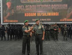 Kodam III/Siliwangi Gelar Tradisi Penyambutan Pangdam Mayjen TNI Mohammad Fadjar