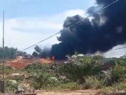 Kebakaran Sumur Minyak llegal Drilling di Desa Keban , Pelakunya Diduga Belum Terungkap