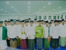 Hadiri Halal Bihalal dan Pelantikan MWCNU, Pesan Wabup Rohman : Bekerjalah Dengan Penuh Tanggungjawab