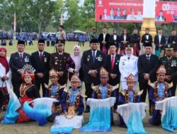 Wakil Ketua DPRD Banyuasin Menghadiri Acara Penurunan Bendera Merah Putih dalam Rangka Hut RI ke-80