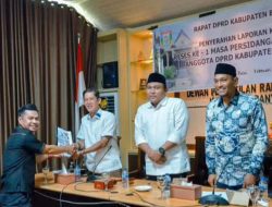 Penyerahan Laporan Reses DPRD Banyuasin ke-1 Masa persidangan II Tahun 2026