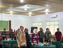 Komisi III DPRD Banyuasin H.Daspini  SH ,menghadiri rapat kordinasi teknis (Rakornis) TNI Manunggal membangun desa (TMMD)